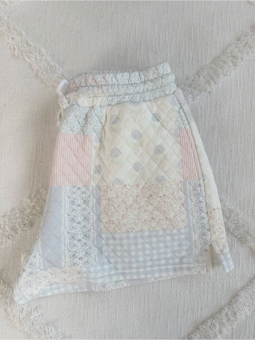 NWT Quilted Patchwork Lounge Shorts - Picture 2 of 3